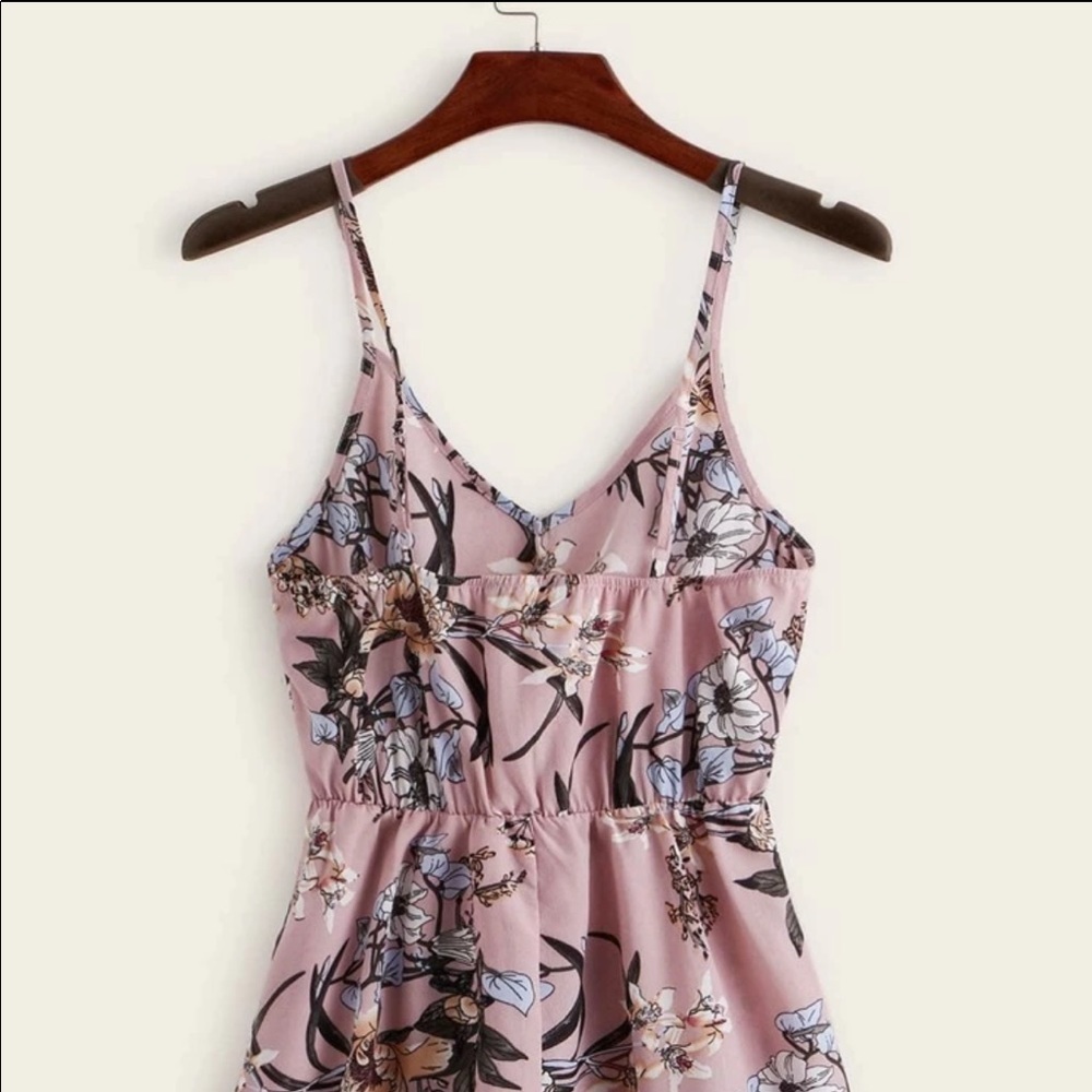 SHEIN: Size XL Beautiful Boho Floral Pink Romper - Picture 3 of 11